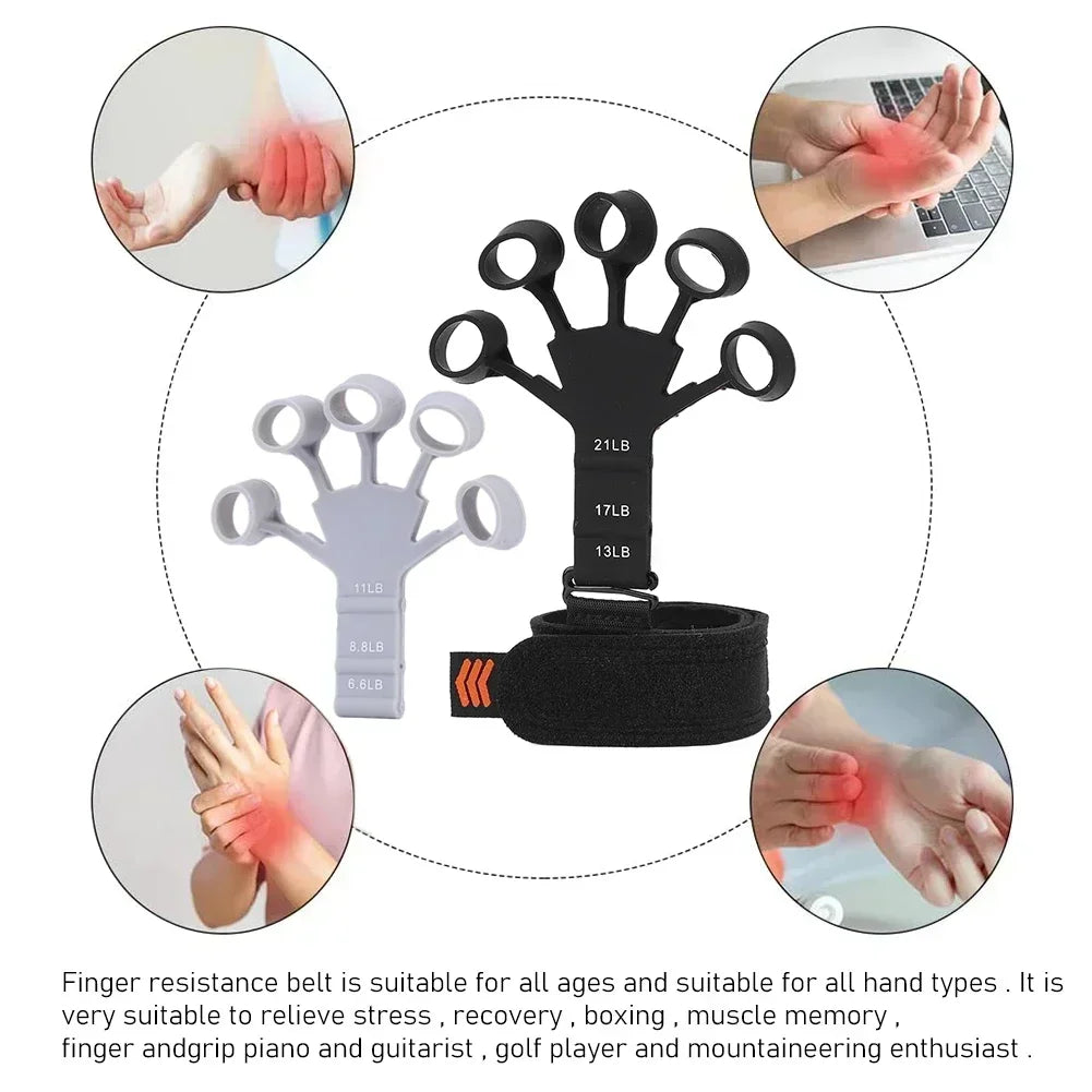 Advanced Finger Strength Training Device for Musicians and Rehabilitation - Adjustable Resistance Hand Gripper